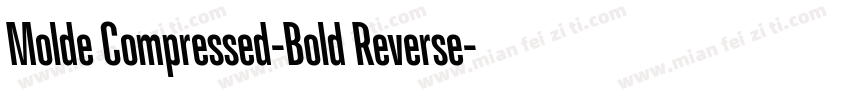 Molde Compressed-Bold Reverse字体转换